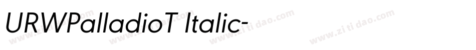URWPalladioT Italic字体转换